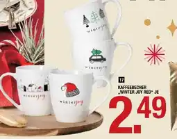 Hofmeister Kaffeebecher „winter joy red“ Angebot