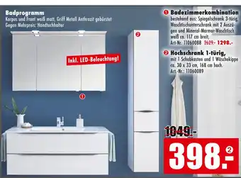 Möbel Mahler Badezimmerkombination Angebot