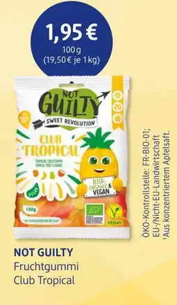 dm drogerie Not guilty fruchtgummi club tropical Angebot