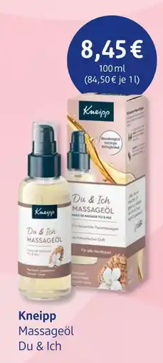 dm drogerie Kneipp massageöl du & ich Angebot