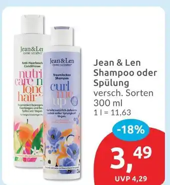 Budni Jean & len shampoo Angebot