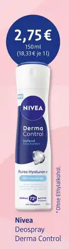 dm drogerie Nivea deospray derma control Angebot