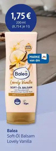 dm drogerie Balea soft-öl balsam lovely vanilla Angebot