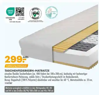 Möbel Kraft Taschenfederkern-matratze Angebot