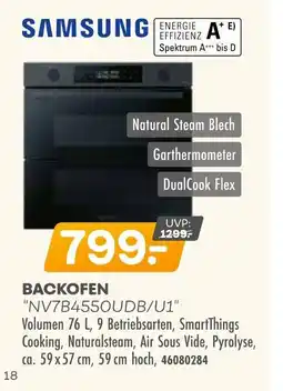 Möbel Kraft Samsung backofen nv7b4550udb/u1 Angebot