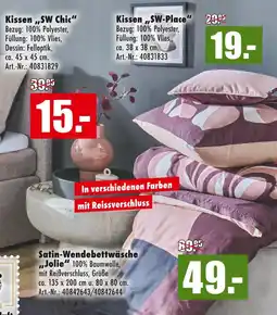 Möbel Mahler Schöner wohnen kissen sw chic Angebot