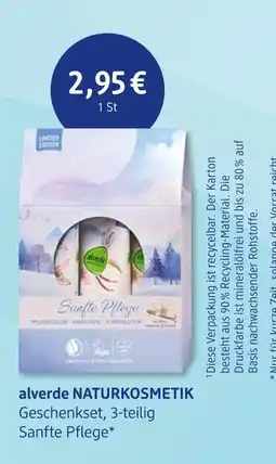 dm drogerie Alverde naturkosmetik geschenkset, 3-teilig sanfte pflege Angebot