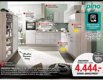 Hofmeister Pino einbauküche pn80 lichtgrau Angebot