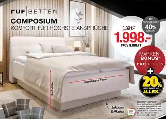 Hofmeister Ruf betten polsterbett composium Angebot