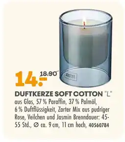 Möbel Kraft Duftkerze soft cotton l Angebot