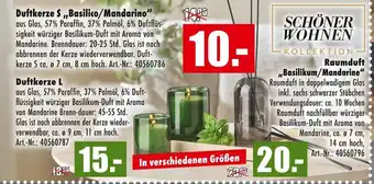 Möbel Mahler Schöner wohnen kollektion duftkerze s „basilico/mandarino“ Angebot