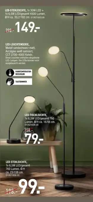 Möbel Wallach Led-stehleuchte Angebot