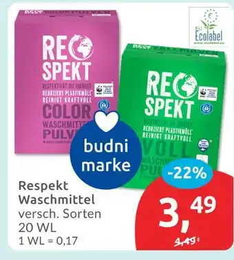 Budni Respekt waschmittel color Angebot