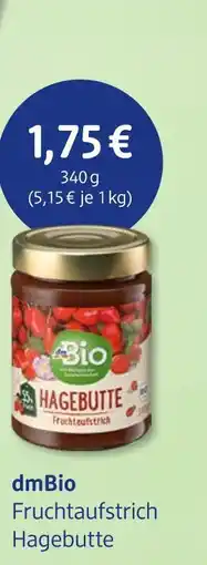 dm drogerie Dmbio fruchtaufstrich hagebutte Angebot