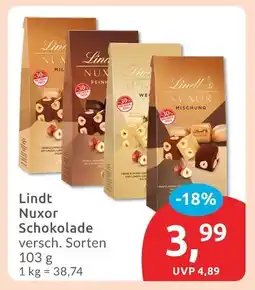 Budni Lindt nuxor schokolade milch Angebot