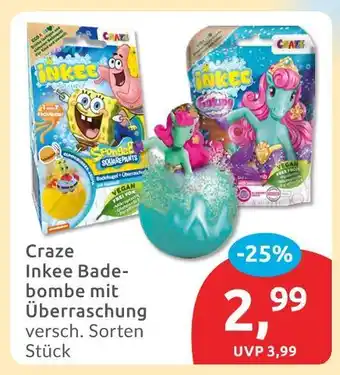 Budni Craze inkee badebombe mit überraschung spongebob Angebot