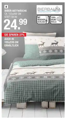 Hofmeister Bierbaum biber-bettwäsche „hirsch“ Angebot