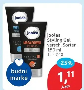 Budni Joolea styling gel wet ultra 24h Angebot