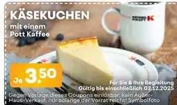 Möbel Kraft Käsekuchen mit einem pott kaffee Angebot