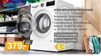Möbel Kraft Beko wärmepumpentrockner b3t41230 Angebot