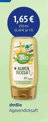 dm drogerie Dmbio agavendicksaft Angebot