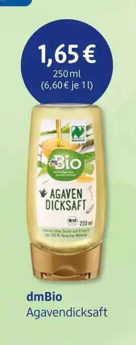 dm drogerie Dmbio agavendicksaft Angebot