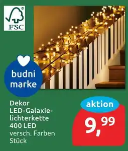 Budni Budni marke dekor led-galaxie-lichterkette 400 led Angebot