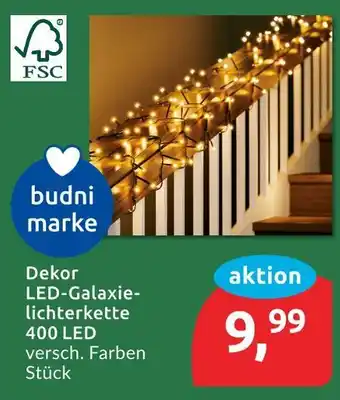 Budni Budni marke dekor led-galaxie-lichterkette 400 led Angebot