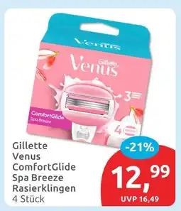Budni Gillette venus comfortglide spa breeze rasierklingen Angebot