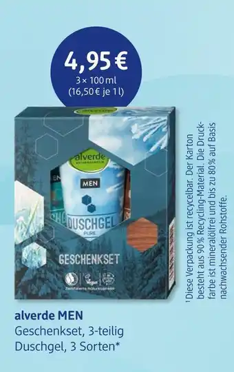 dm drogerie Alverde men geschenkset Angebot