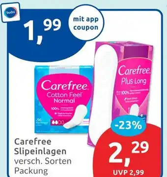 Budni Carefree slippeinlagen Angebot