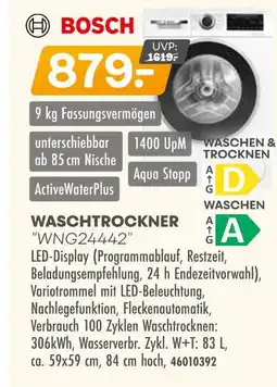 Möbel Kraft Bosch waschtrockner wng24442 Angebot