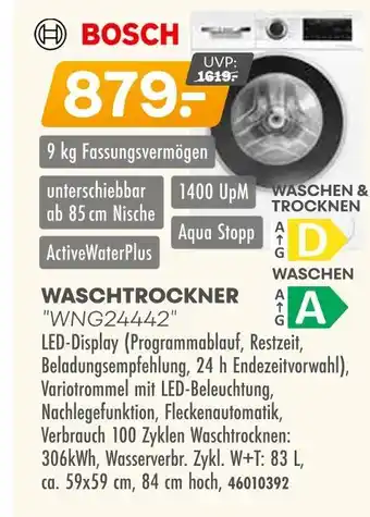 Möbel Kraft Bosch waschtrockner wng24442 Angebot
