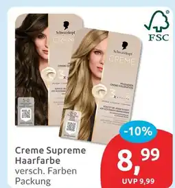 Budni Schwarzkopf creme supreme haarfarbe Angebot
