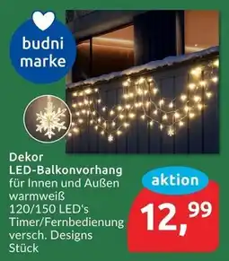 Budni Budni marke dekor led-balkonvorhang Angebot
