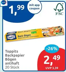 Budni Toppits backpapier bögen Angebot