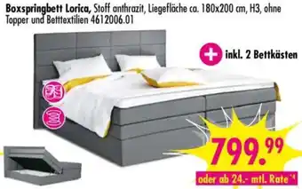 Möbel Boss Boxspringbett Lorica Angebot