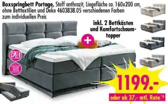 Möbel Boss Boxspringbett Portage Angebot