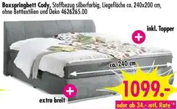 Möbel Boss Boxspringbett Cody Angebot