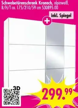 Möbel Boss Schwebetürenschrank Kronach Angebot