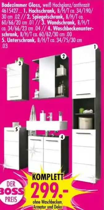 Möbel Boss Badezimmer Gloss Angebot