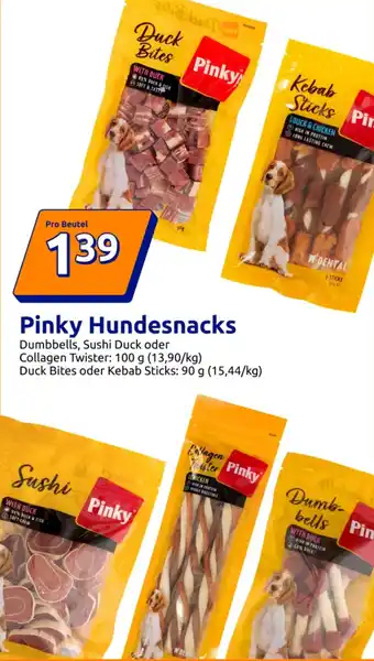 Action Pinky Hundesnacks Angebot
