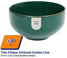 Action Très Chique Schüssel Golden Line Angebot