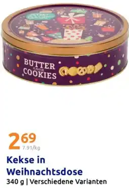 Action Kekse in Weihnachtsdose Angebot
