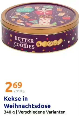 Action Kekse in Weihnachtsdose Angebot