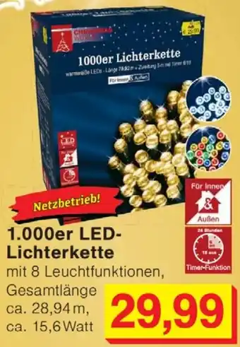 Wiglo Wunderland 1.000er LED- Lichterkette Angebot