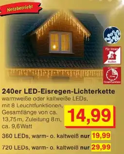 Wiglo Wunderland 240er LED-Eisregen-Lichterkette Angebot
