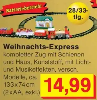 Wiglo Wunderland Weihnachts-Express Angebot