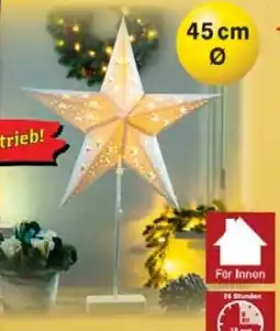 Wiglo Wunderland LED-Papierstern auf Ständer Angebot