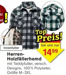 Wiglo Wunderland Herren- Holzfällerhemd Angebot